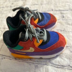 NIKE AIR MAX 90 VIOTECH INFANT MULTI COLOR LACE UP SNEAKERS SIZE 6C